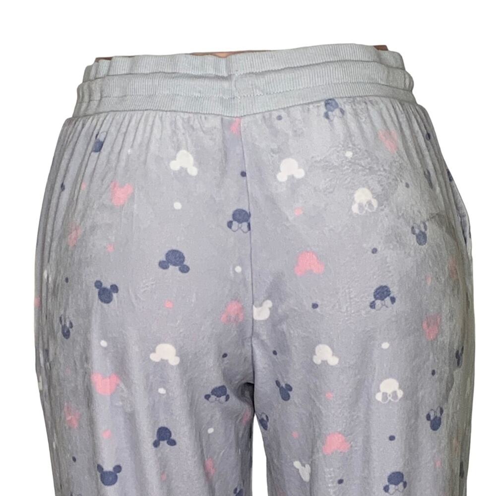 Disney Pajama Pants Mickey and Minnie Pattern Print Size M Gray Super So… - Picture 4 of 10